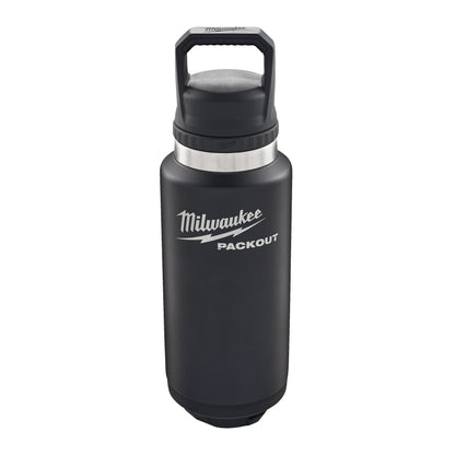 Bouteille Milwaukee PACKOUT 1065 ml avec bouchon Chug - Noir