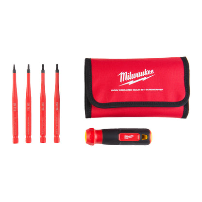 Milwaukee Jeu de tournevis isolé VDE Torx 4-en-1 multi-embouts avec étui