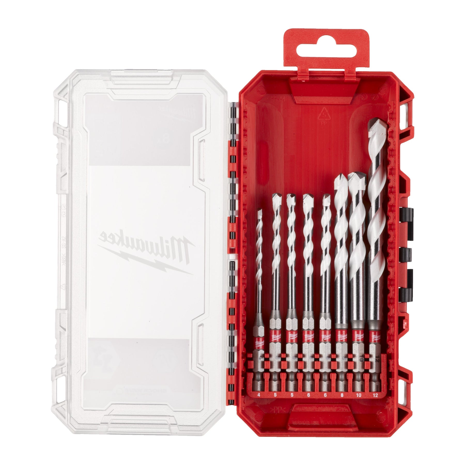 Milwaukee SHOCKWAVE Coffret de forets multi-matériaux (4/5/5/6/6/8/10/12)