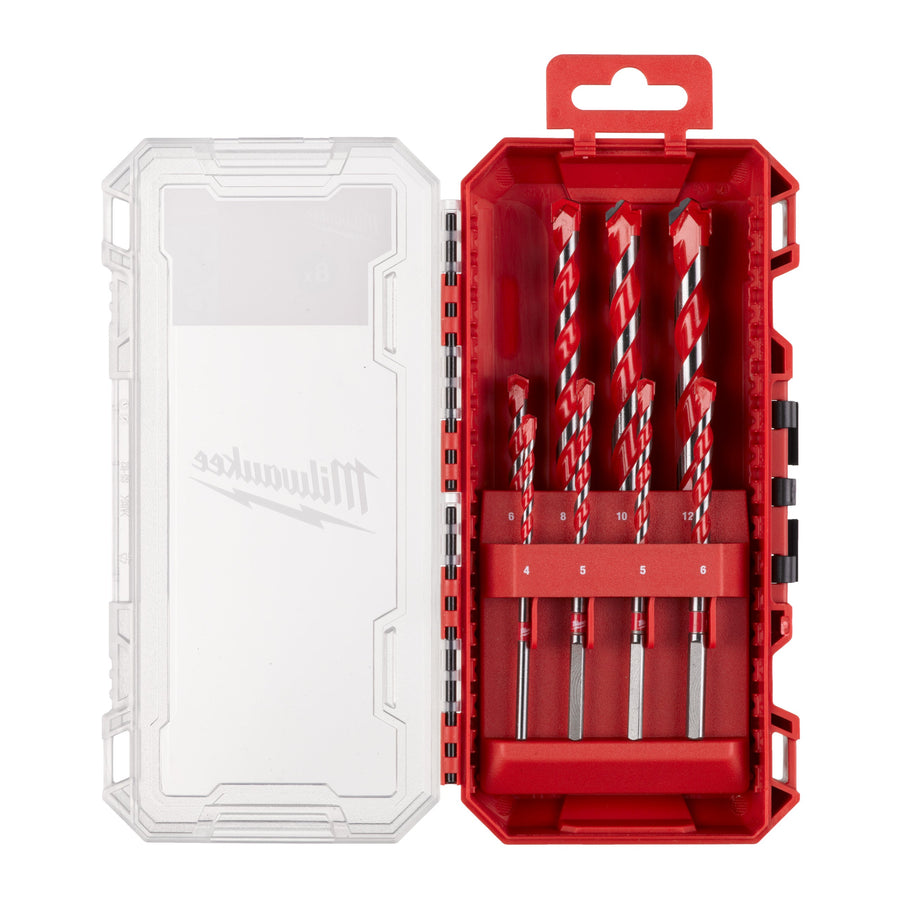 Milwaukee Coffret Premium de forets béton (4 x 90, 5/5/6/6 x 100, 8/10/12 x 150 mm)