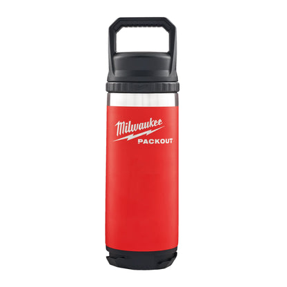 Milwaukee PACKOUT Bouteille 532 ml avec Bouchon - Rouge