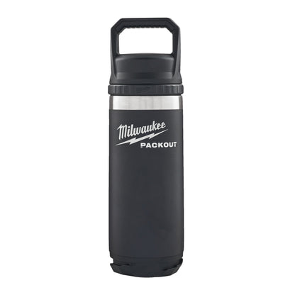 Milwaukee PACKOUT Bouteille 532 ml avec bouchon Chug - Noir