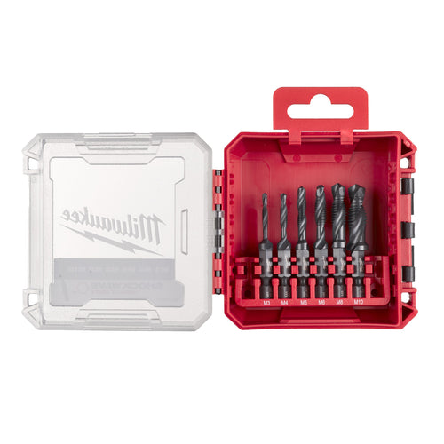 Milwaukee Jeu combiné de forets-tarauds HSS-G 1/4\" - 6 pièces