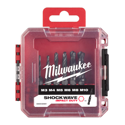 Milwaukee Jeu combiné de forets-tarauds HSS-G 1/4\" - 6 pièces