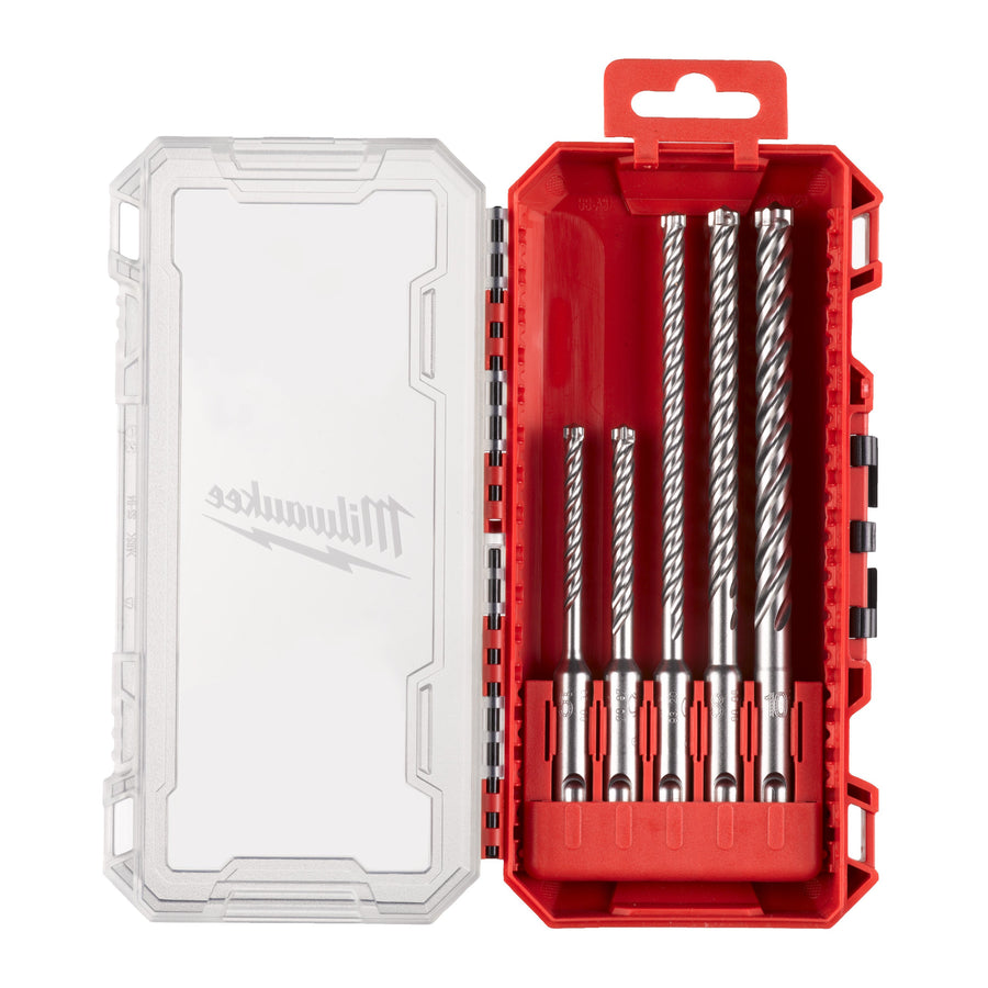 Milwaukee SDS-Plus MX4 – Jeu de forets pour perforateur, 5 pièces