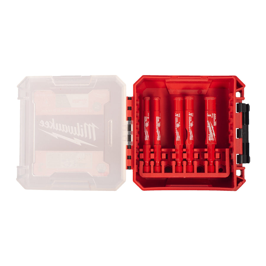 Milwaukee DIAMOND MAX Coffret de forets diamantés - 6, 8, 10 mm - 5 pièces