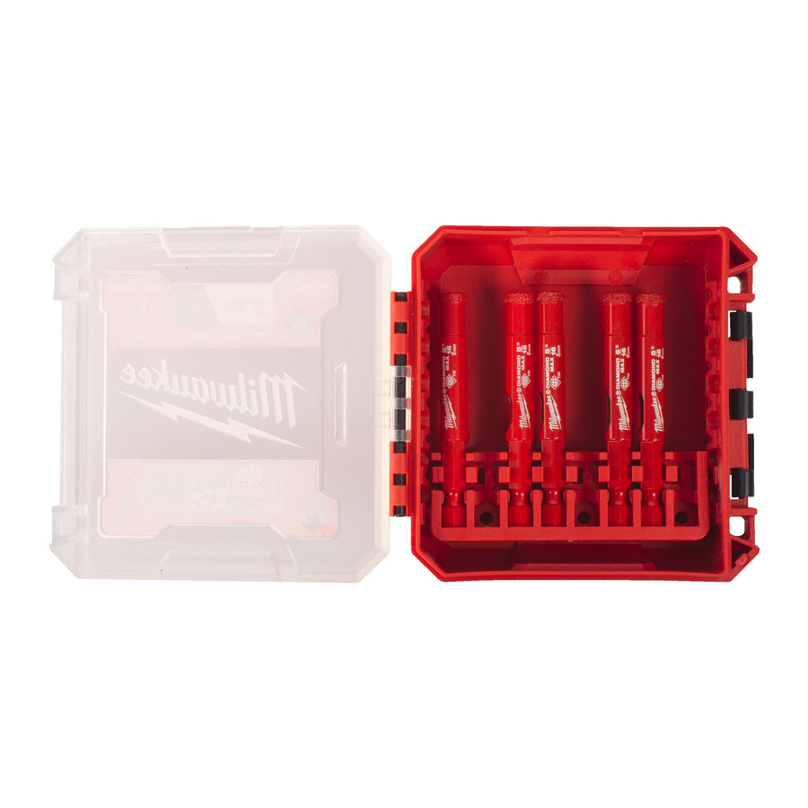 Milwaukee DIAMOND MAX Coffret de forets diamantés - 8 mm - 5 pièces