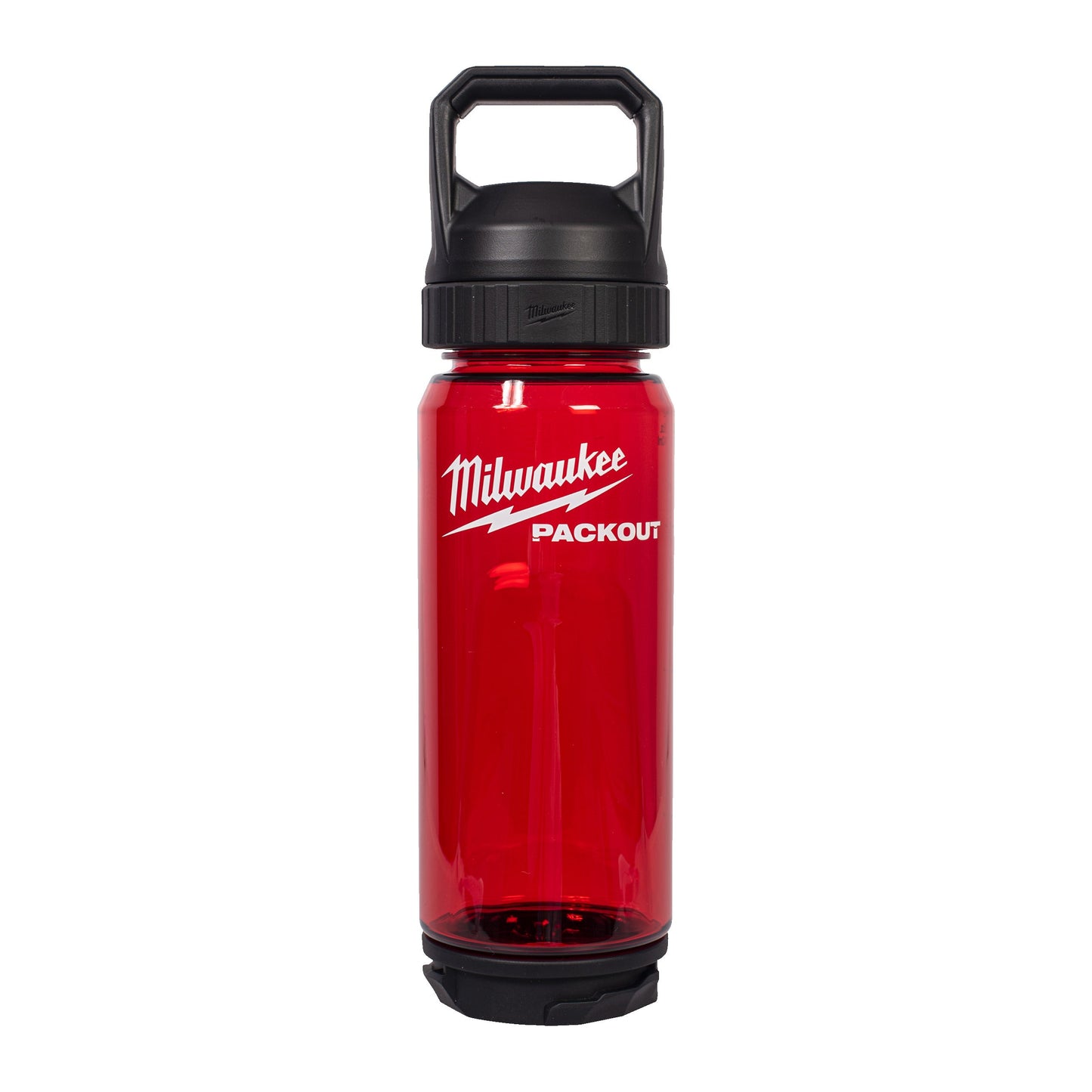 Milwaukee PACKOUT Bouteille plastique 740 ml avec bouchon à bec - Rouge