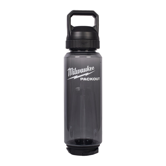 Milwaukee PACKOUT Bouteille plastique 1005 ml avec bouchon Chug - Noir