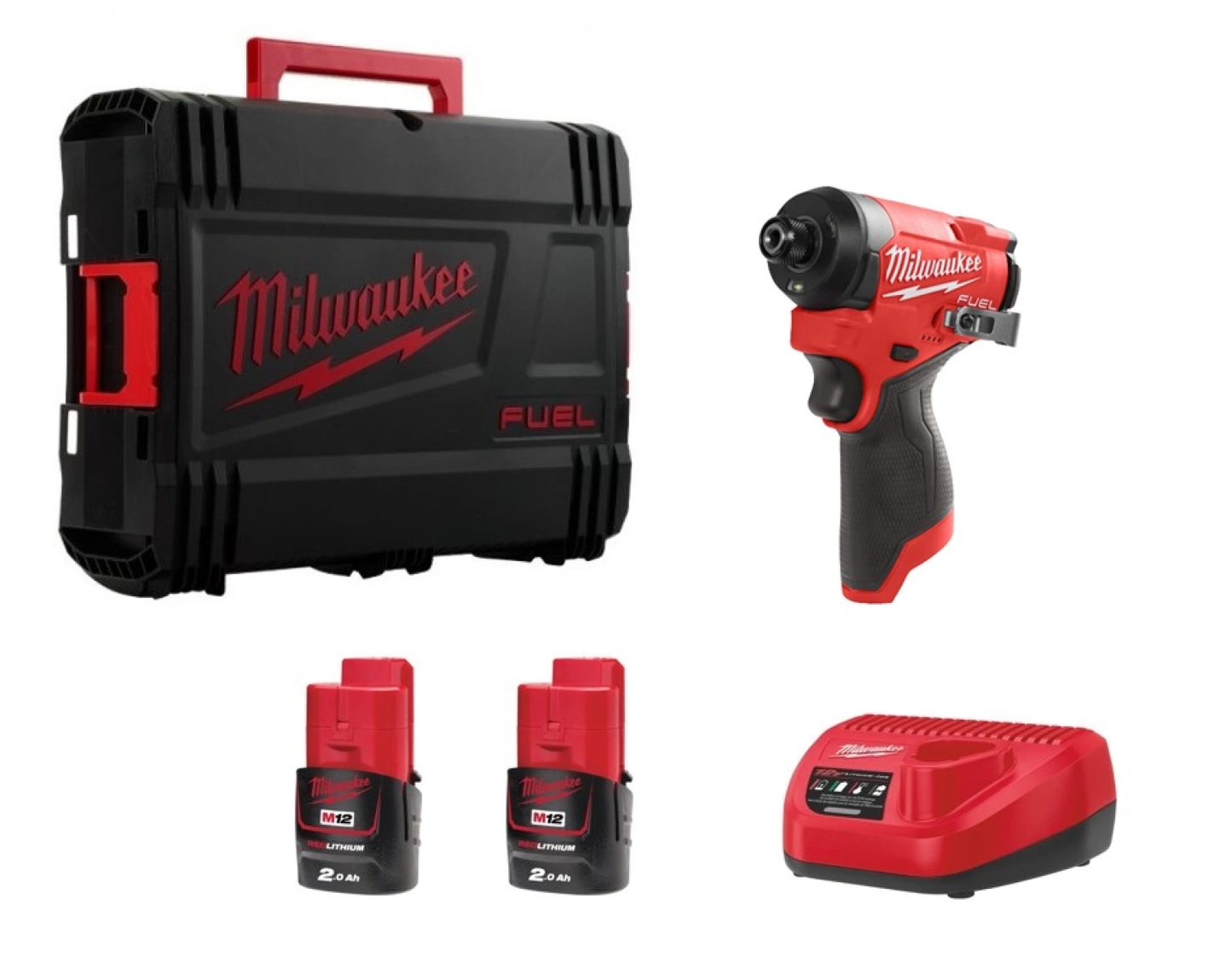 Milwaukee FID2-202X M12 FUEL visseuse à chocs 1/4˝ sous-compacte – coffret