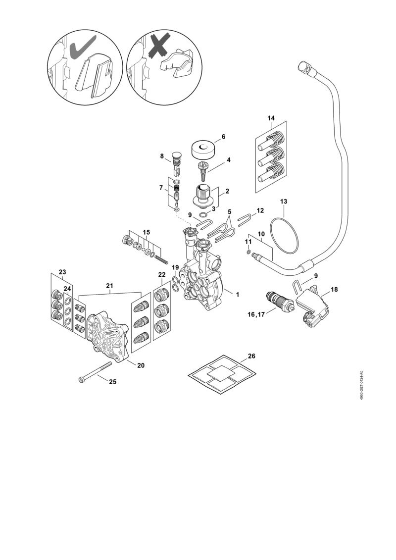 STIHL Clapet anti-retour (OEM 4950-510-0204)