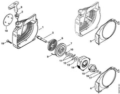 STIHL 11231900700 - Spring housing