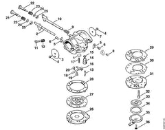 STIHL 11061207220 - Choke shaft with lever