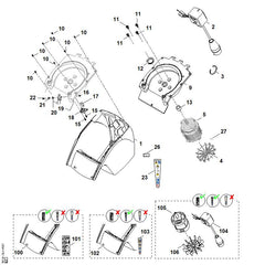 STIHL 00009677214 - Warning note