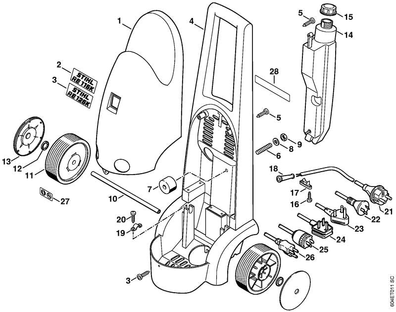 STIHL 47334312500 - Cable clamp