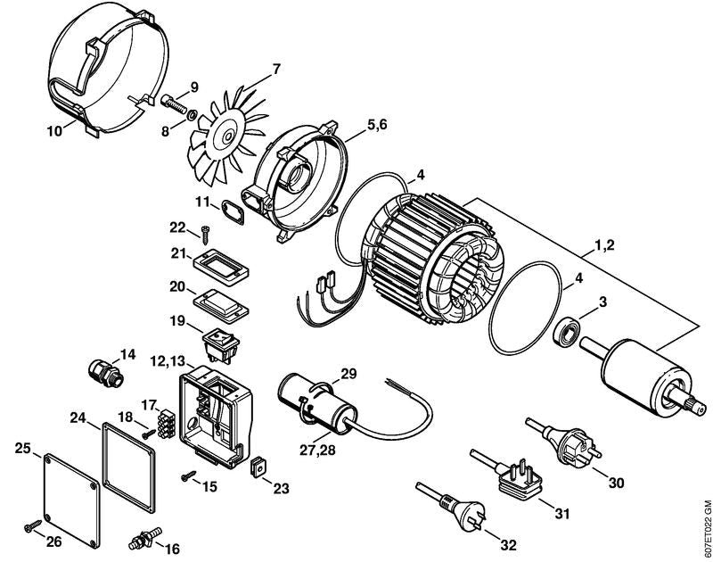 STIHL 47196021105 - Bearing cover