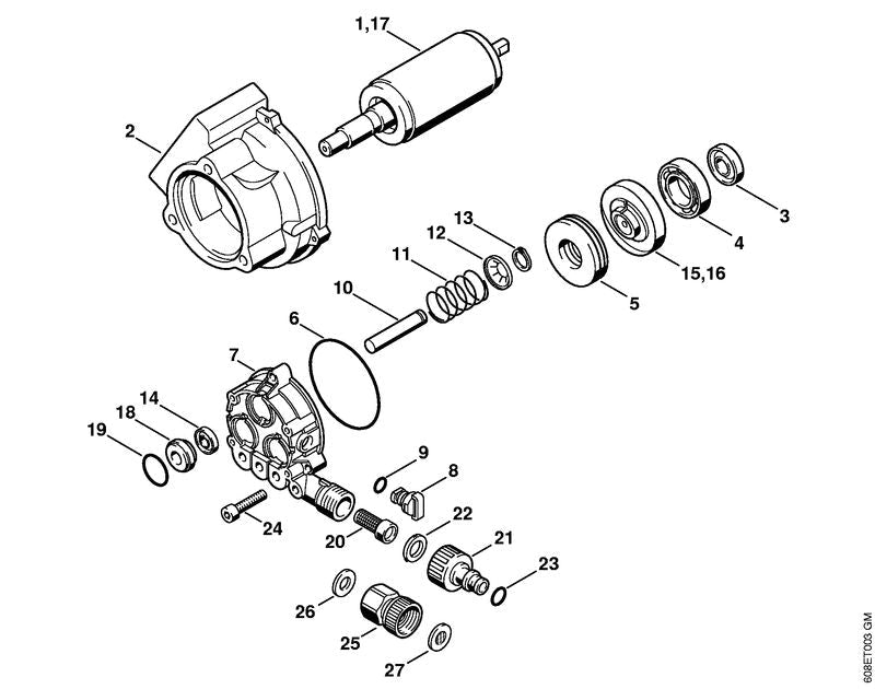 STIHL 47217005610 - Pump