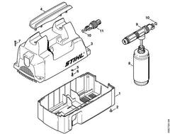 STIHL 47217062110 - Machine cover, lower