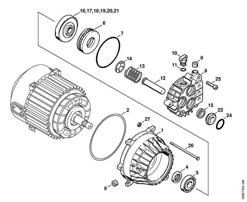 STIHL 47197601400 - Drive housing