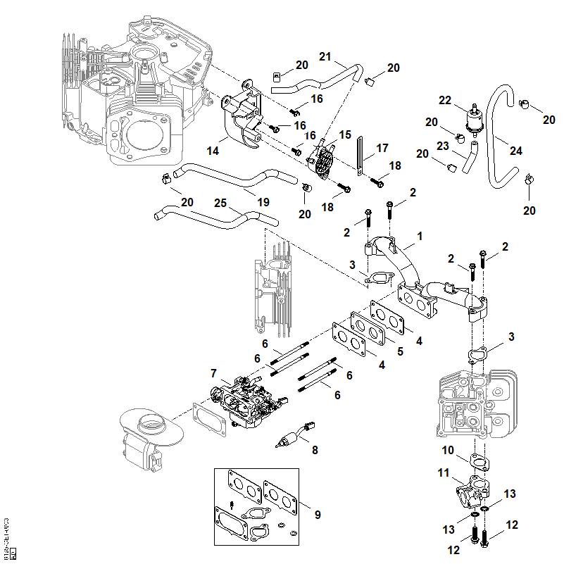 STIHL 00040071807 - Carburettor repair kit