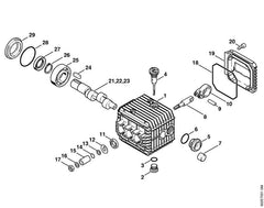 STIHL 47357010500 - Pump housing