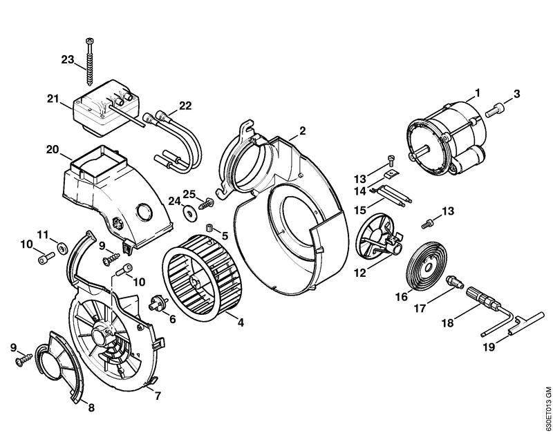 STIHL 47125201001 - Burner motor