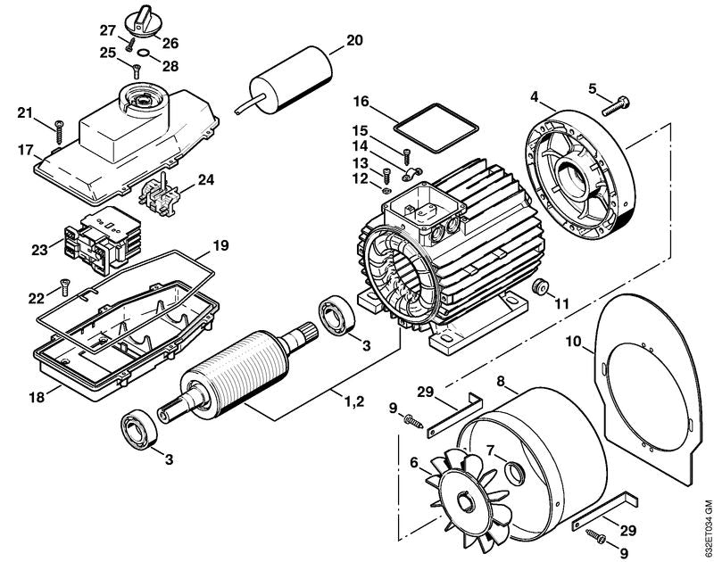 STIHL 47316000202 - Electric motor 400/415 V/50 Hz