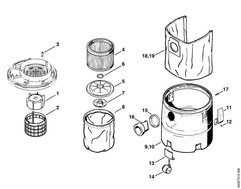 STIHL 47097038100 - Retaining nut