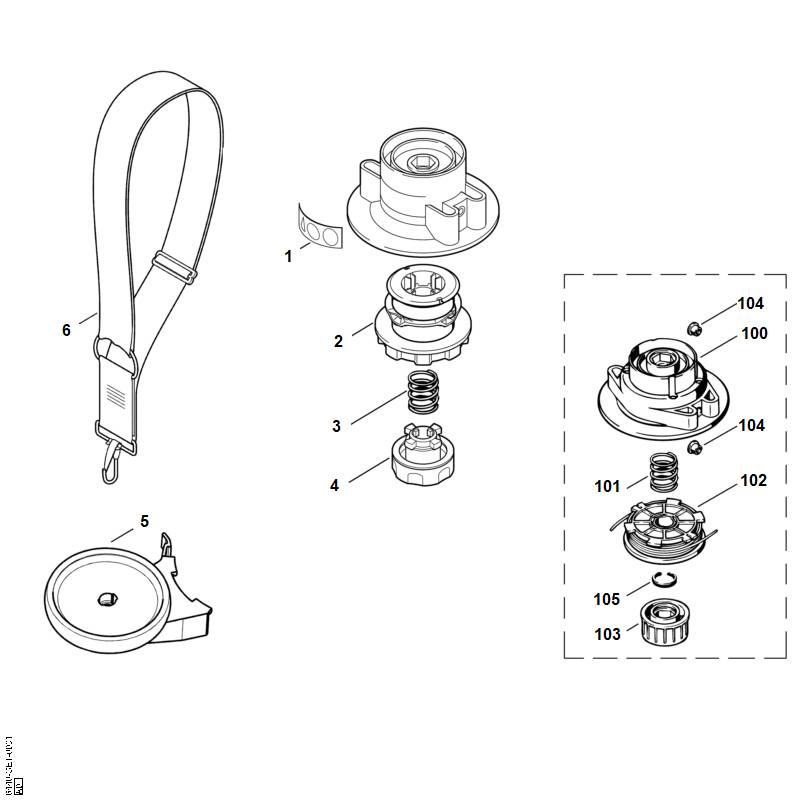 STIHL 00009973100 - Compression spring