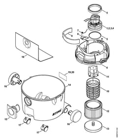 STIHL 47587040800 - Wheel