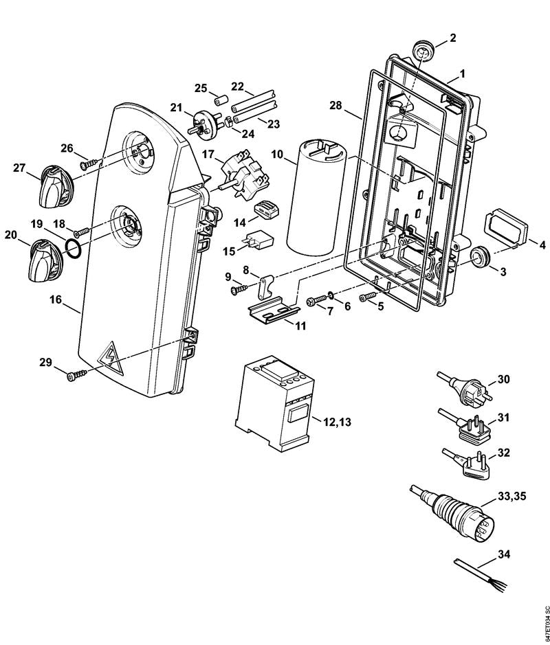 STIHL 47474350300 - Switch
