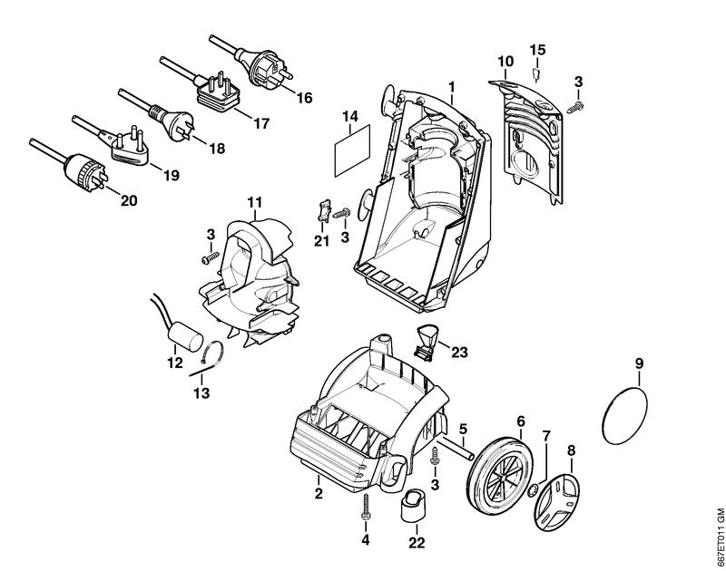 STIHL 47547913600 - Wheel