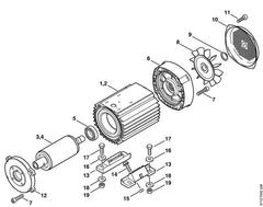 STIHL 47476022100 - Motor base