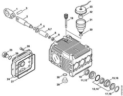 STIHL 47707607050 - Set of pistons