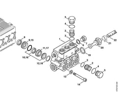 STIHL 47707011200 - Valve block