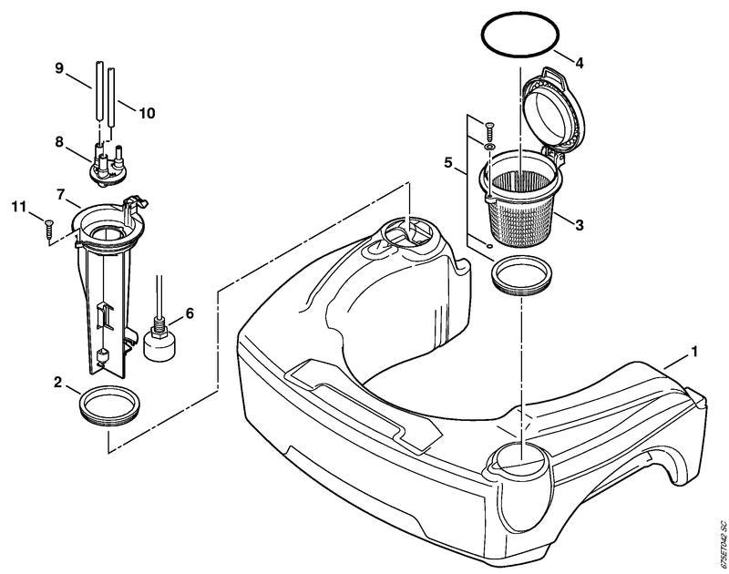 STIHL 47705201400 - Fuel tank