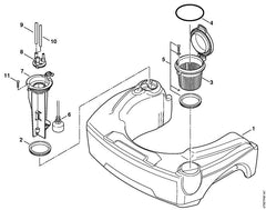 STIHL 47705201400 - Fuel tank
