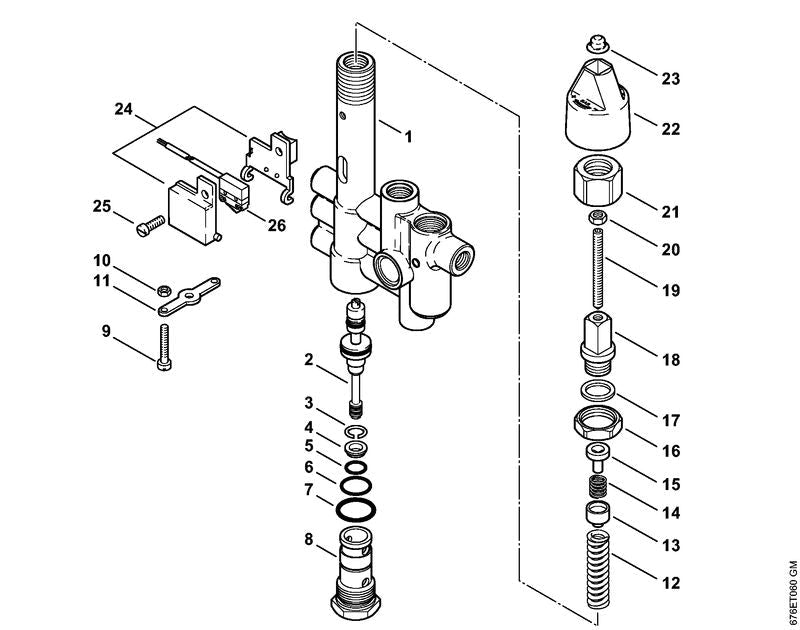 STIHL 47360071000 - Repair kit regulation valve block