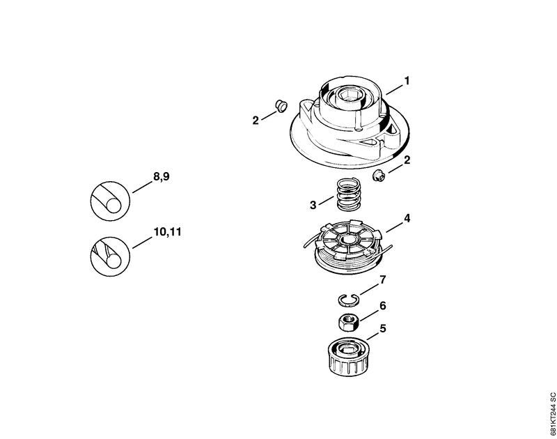 STIHL 40047103600 - Spool housing