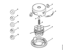 STIHL 40029674608 - Instruction label