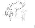 STIHL 1 SET VISIERADAPTER(LI+RE) V413 pour V40 (OEM 0000-884-0424)