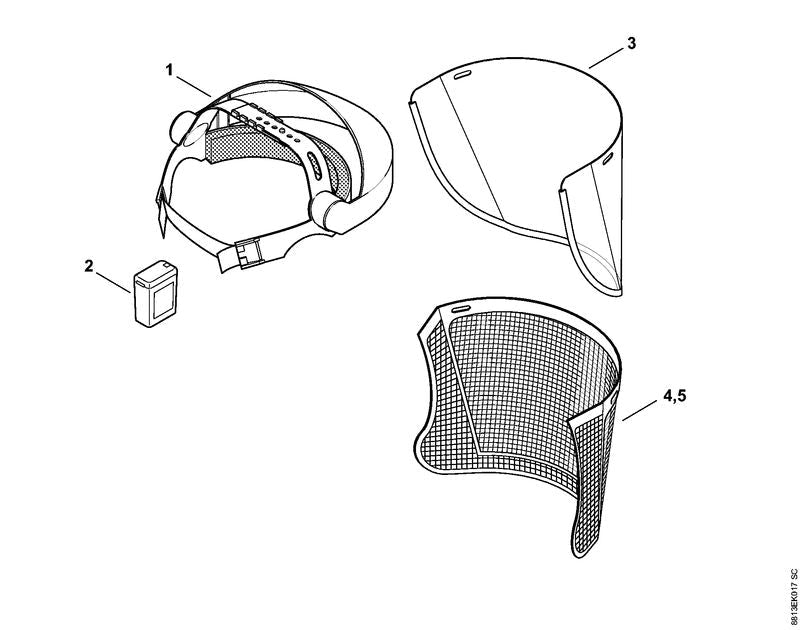 STIHL 00008899025 - Replacement Polycarbonate Visor