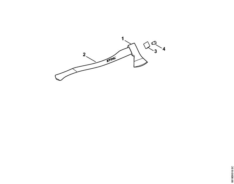 STIHL 00008812153 - Ash handle, 60 cm