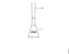 STIHL 00008812107 - Ash handle, 134 cm
