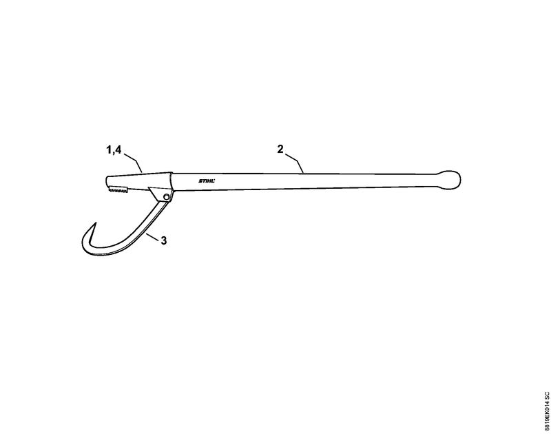 STIHL 00008812112 - Ash handle