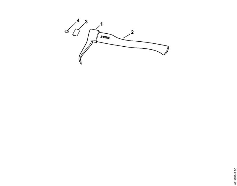 STIHL 00008812113 - Ash handle, 42 cm