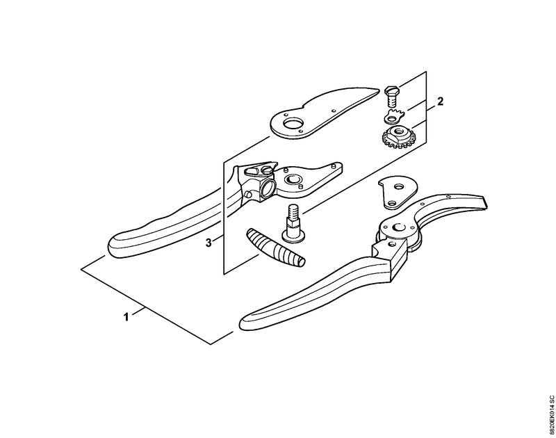 STIHL 00008819908 - Cutting blade with spring