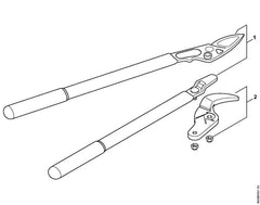 STIHL 00008819929 - Anvil with nuts