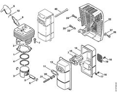 STIHL 11074007000 - Spark plug Bosch WR 7 AC