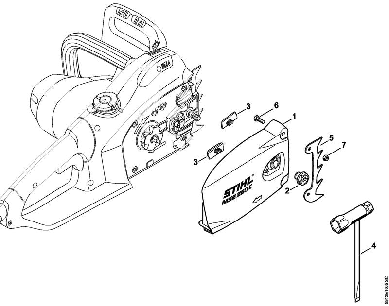 STIHL 12106401700 - Chain sprocket cover